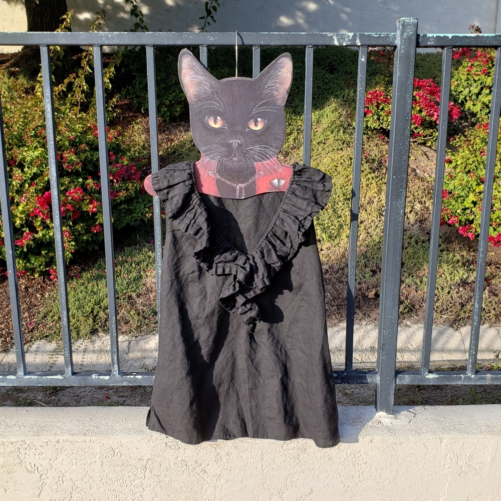 Black 100 percent Linen Top